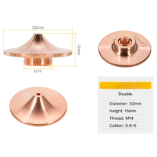 Двойные сопла D32*H15*М14 High Speed