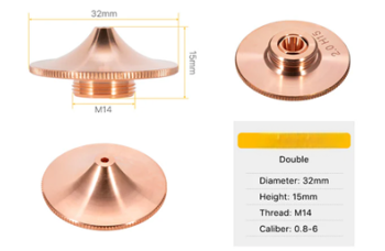 Двойные сопла D32*H15*М14 High Speed