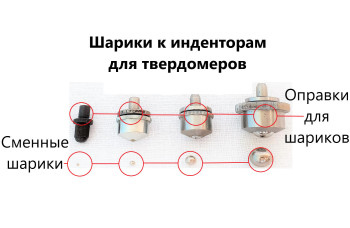 Оправка с шариком к твердомеру резин IRHD