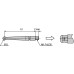 Наконечник d=3mml=36,8mm твердосплавный 137747 Mitutoyo