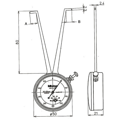 Кронциркуль индикаторный6-18 мм д/внутренних измерений 209-125 Mitutoyo