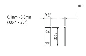 Мера длины плоскопарал.1,12 mm 611572-031 Mitutoyo