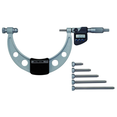 Микрометр МКЦ- 150/6" 0,001/0,00005" электронный (0-150/0-6") 3-кн. со смен. пятками 340-351-30 Mitutoyo