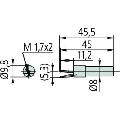 Щуп D1, LH600эксцентрический 12AAF672 Mitutoyo