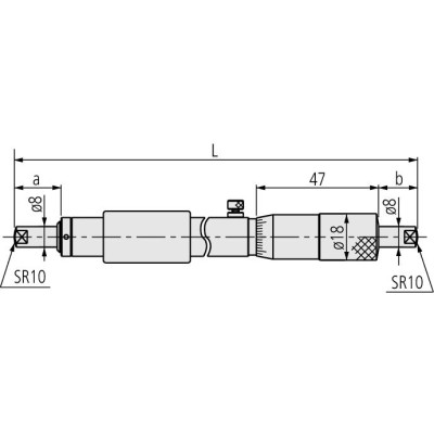 Нутромер микрометрический НМ 400- 425 0,01 133-157 Mitutoyo