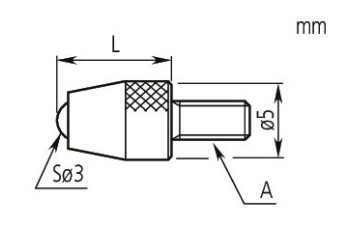 Наконечник сапфировый r=1,5mm 120050 Mitutoyo