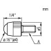 Наконечник сапфировый r=1,5mm 120050 Mitutoyo