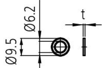 Шайба сменная 0.5mm 0.02" 205457 Mitutoyo