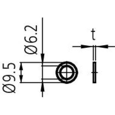 Шайба сменная 0.5mm 0.02" 205457 Mitutoyo