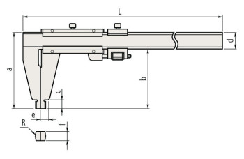 Штангенциркуль ШЦ-3- 300/12" 0,02/0,001" 160-150 Mitutoyo