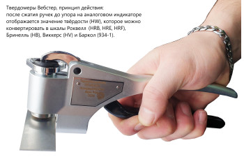 Твердомер Вебстер (Webster) не американского производства W-BB75b для медных листов толщиной до 8 мм и труб с внутренним диаметром от 6 мм Твердомер Вебстер (Webster) не американского производства W-BB75b для медных листов толщиной до 8 мм и труб с внутренним диаметром от 6 мм
